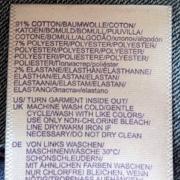 NYDJ Clarissa Ankle Jeans Size 6 Distressed Stretch Blue Jeans Lift and Tuck - Picture 8 of 13